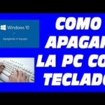 Aprende a Apagar Tu PC de Forma Segura y Rápida Utilizando el Teclado.